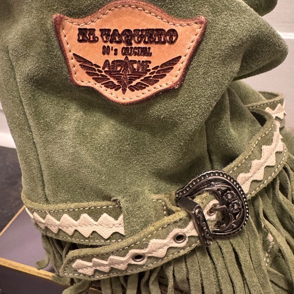 El Vaquero - Leather Suede Apache Boots - Picture 3 of 6